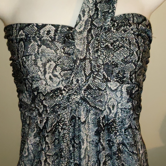 Reptile Snake Print Convertible Long Dress - Picture 4 of 11